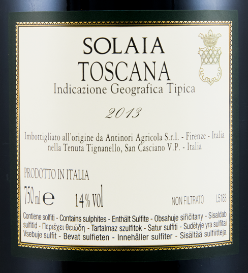 2013 Solaia red