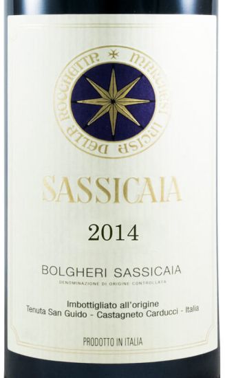 2014 Tenuta San Guido Sassicaia Bolgheri tinto 3L