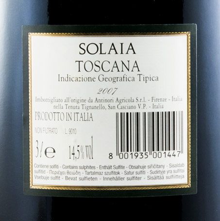 2007 Solaia tinto 3L