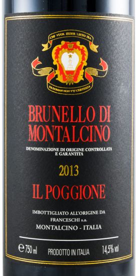 2013 Il Poggione Brunello di Montalcino red