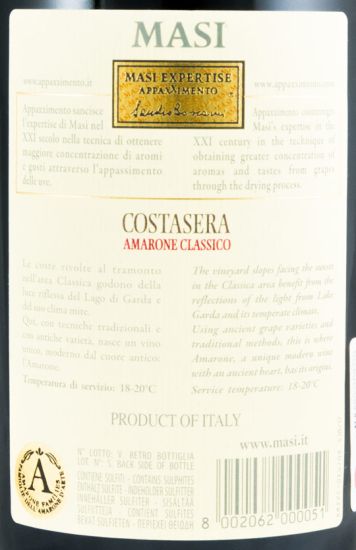 2012 Masi Costasera Amarone Classico red