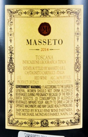 2014 Masseto tinto 1,5L