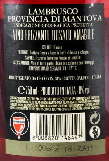 Lambrusco Sorbello rosé