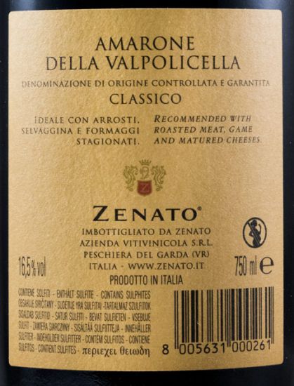 2014 Zenato Amarone della Valpolicella Classico red