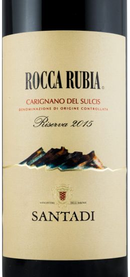 2015 Santadi Rocca Rubia Riserva red