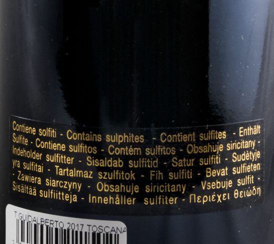 2017 Tenuta San Guido Guidalberto Toscana red