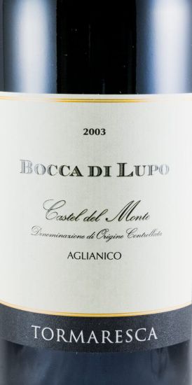 2003 Tormaresca Bocca di Lupo Aglianico Castel del Monte tinto