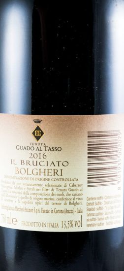 2016 Tenuta Guado al Tasso Il Bruciato Bolgheri tinto