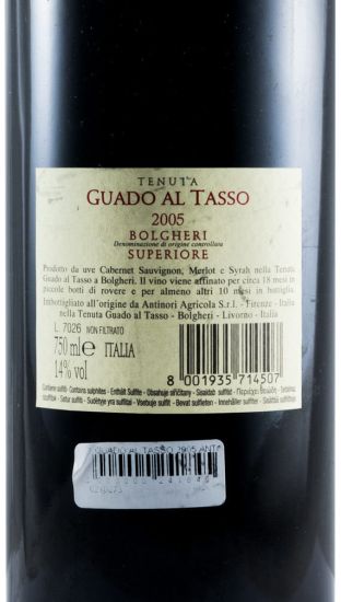 2005 Tenuta Guado al Tasso Bolgheri Superiore tinto