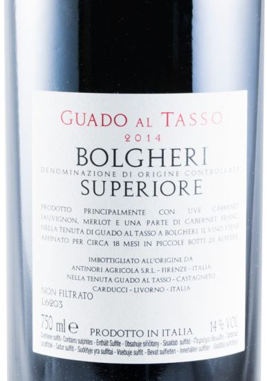 2014 Tenuta Guado al Tasso Bolgheri Superiore tinto