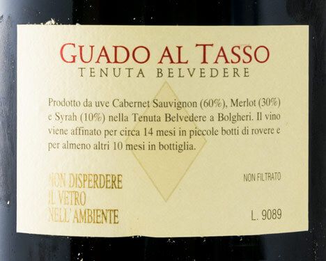 1997 Tenuta Guado al Tasso Bolgheri Superiore tinto 1,5L