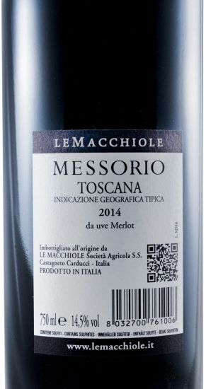 2014 Le Macchiole Messorio red
