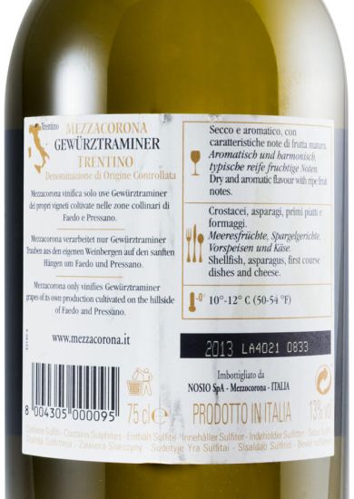 2013 Mezzacorona Gewurztraminer Trentino branco