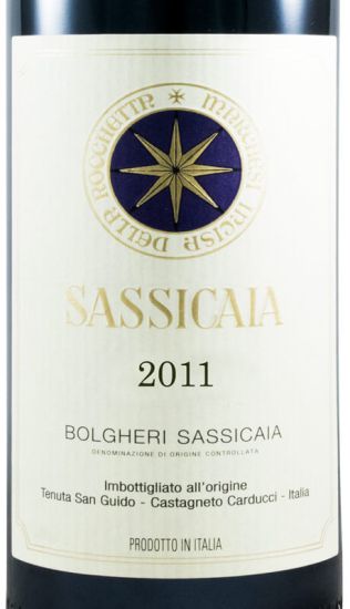 2011 Tenuta San Guido Sassicaia Bolgheri tinto 3L
