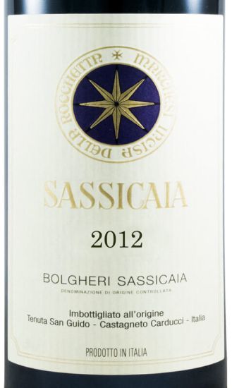 2012 Tenuta San Guido Sassicaia Bolgheri tinto 3L