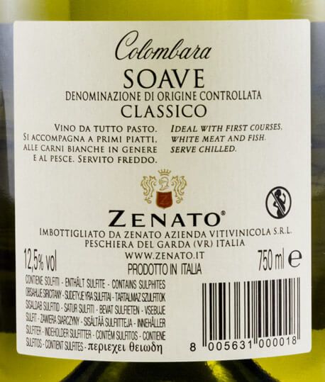 2018 Zenato Colombara Soave Classico branco