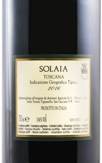 2016 Solaia tinto