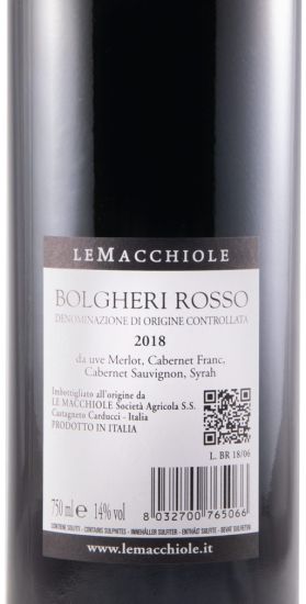 2018 Le Macchiole Bolgheri Rosso tinto