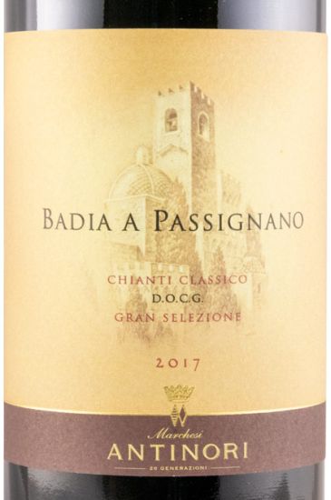 2017 Badia a Passignano Chianti Classico Gran Selezione red