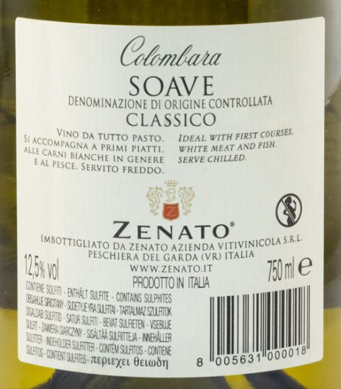 2019 Zenato Colombara Soave Classico white