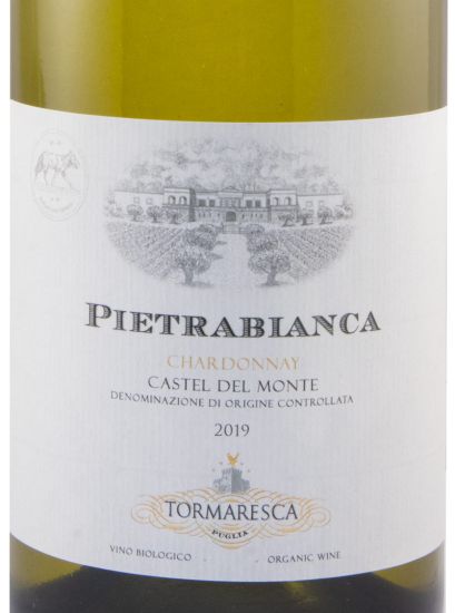 2019 Tormaresca Pietrabianca Chardonnay Castel del Monte biológico branco