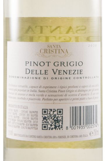 2020 Santa Cristina Pinot Grigio branco