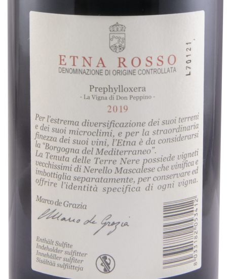 2019 Tenuta delle Terre Nere Etna Don Peppino Prephylloxera Sicilia tinto