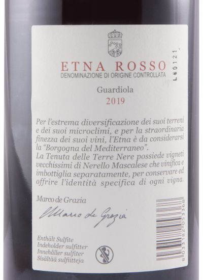 2019 Tenuta delle Terre Nere Etna Guardiola Sicilia tinto