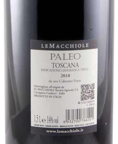 2018 Le Macchiole Paleo red 1.5L