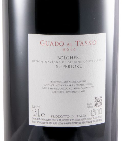 2019 Tenuta Guado al Tasso Bolgheri Superiore tinto 1,5L