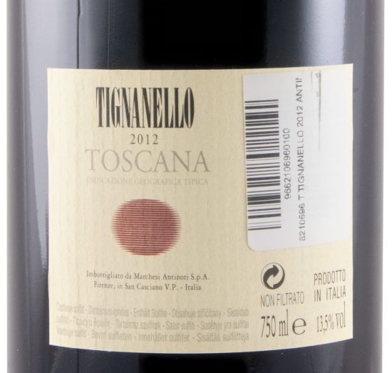 2012 Tignanello red