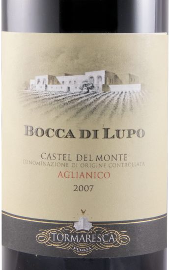 2007 Tormaresca Bocca di Lupo Aglianico Castel del Monte red