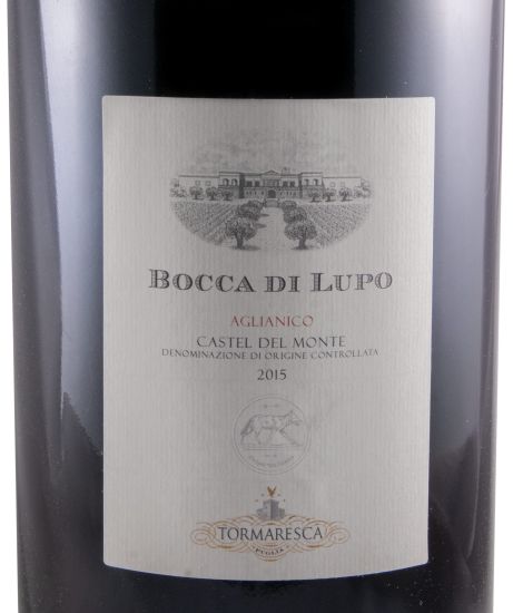 2015 Tormaresca Bocca di Lupo Aglianico Castel del Monte biológico tinto 3L
