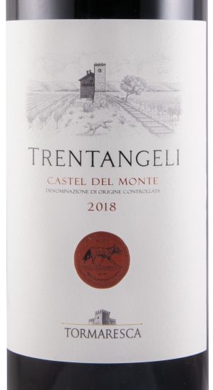 2018 Tormaresca Trentangeli Castel del Monte biológico tinto