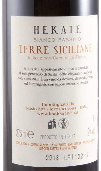 2018 Feudo Arancio Hekate Passito branco 37,5cl