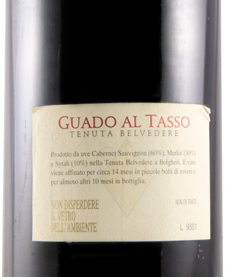 1996 Tenuta Guado al Tasso Bolgheri Superiore tinto