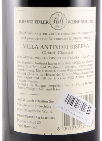 1987 Villa Antinori Chianti Classico Riserva tinto
