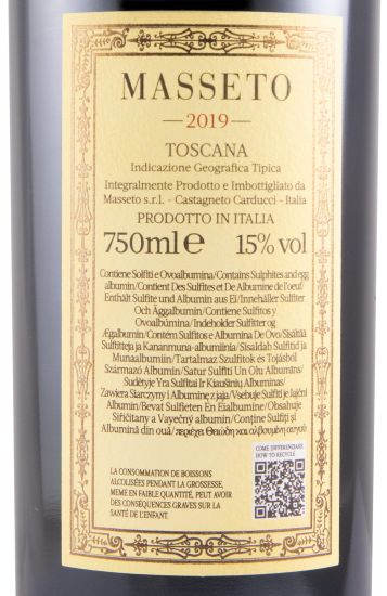 2019 Masseto tinto