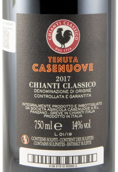 2017 Tenuta Casenuove Chianti Classico tinto