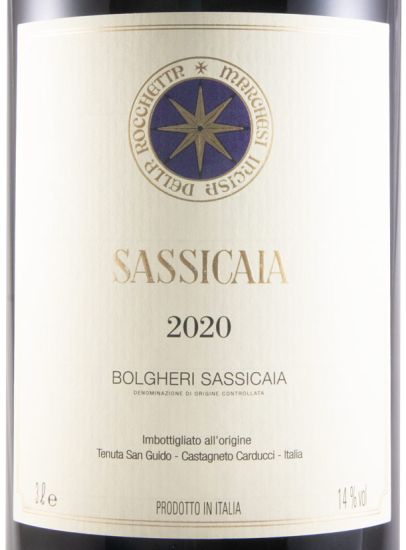 2020 Tenuta San Guido Sassicaia Bolgheri tinto 3L