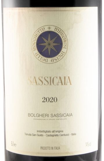 2020 Tenuta San Guido Sassicaia Bolgheri red 6L