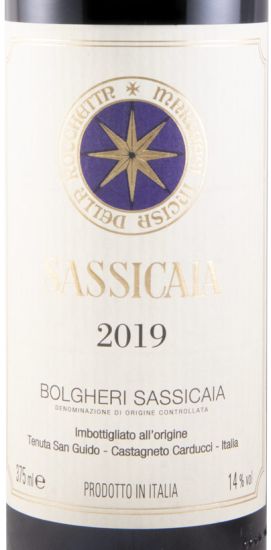 2019 Tenuta San Guido Sassicaia Bolgheri tinto 37,5cl