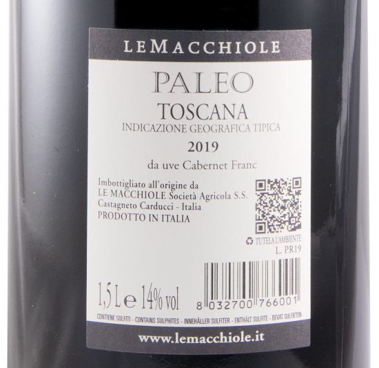 2019 Le Macchiole Paleo red 1.5L