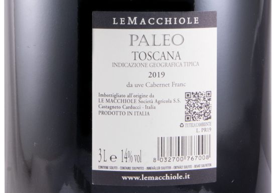 2019 Le Macchiole Paleo red 3L