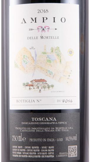 2018 Ampio delle Mortelle tinto