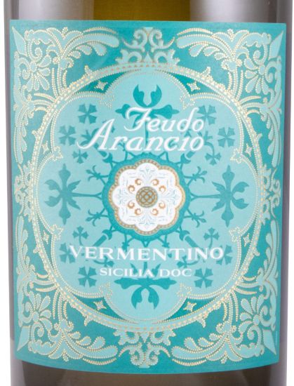 2021 Feudo Arancio Vermentino branco (rótulo danificado)