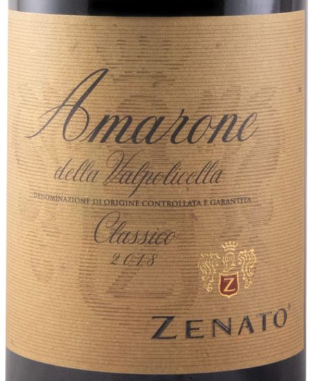 2018 Zenato Amarone della Valpolicella Classico tinto