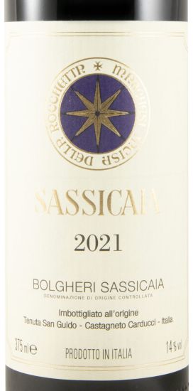 2021 Tenuta San Guido Sassicaia Bolgheri red 37.5cl