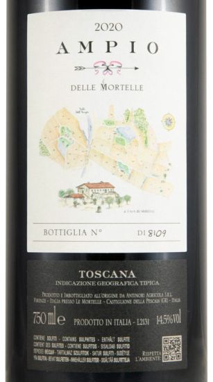 2020 Ampio delle Mortelle tinto