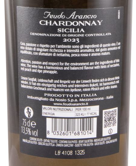 2023 Feudo Arancio Chardonnay white